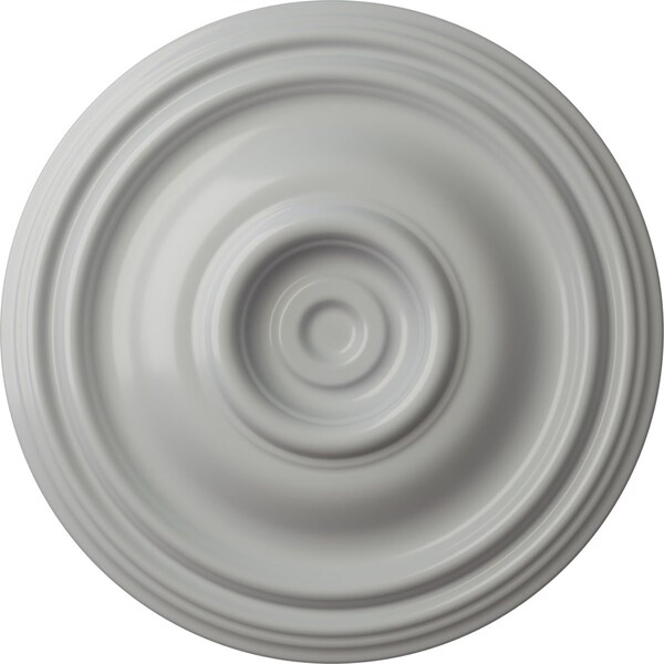 Ekena Millwork Traditional Ceiling Medallion (Fits Canopies up to 4"), Hand-Painted Frost, 14 3/4"OD x 1 3/4"P CM14TRFRF - main